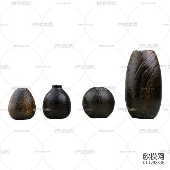 新中式禅意实木花瓶下载