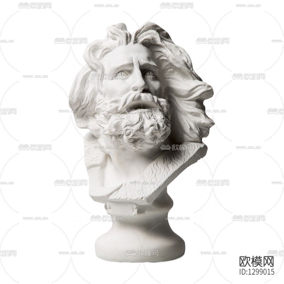 北欧希腊现代石膏人像摆件下载