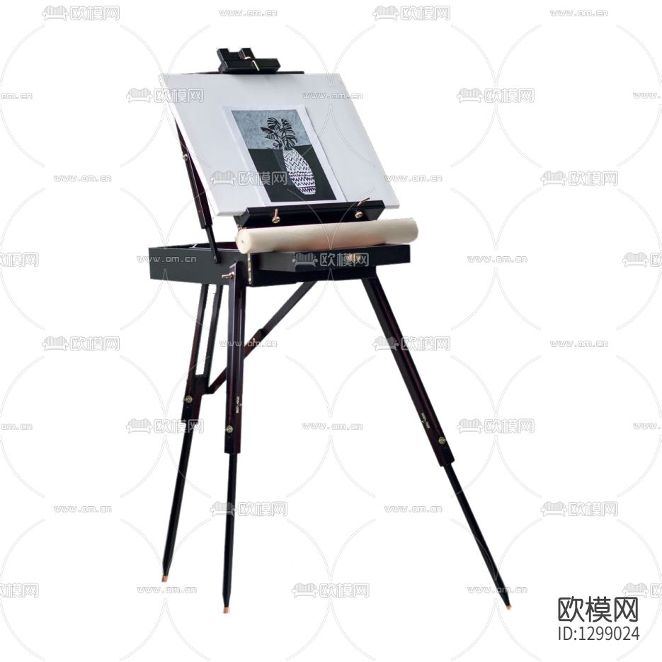 北欧简约实木画架下载