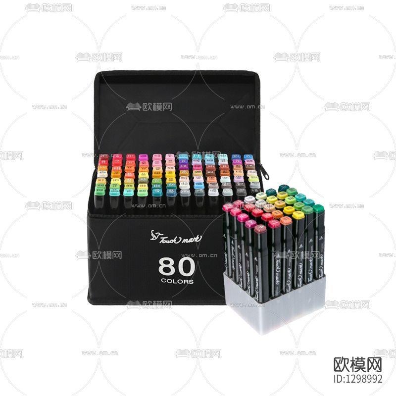 现代简约油性双头马克笔摆件下载