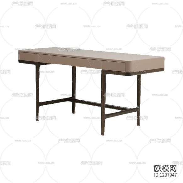 现代简约实木书桌下载