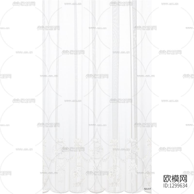 北欧简约白色纱帘下载