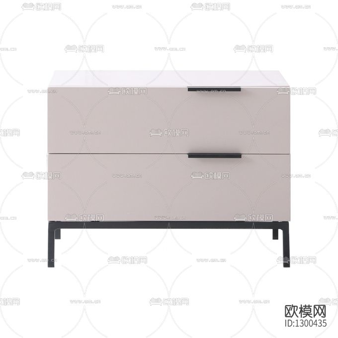 现代简约实木金属床头柜下载