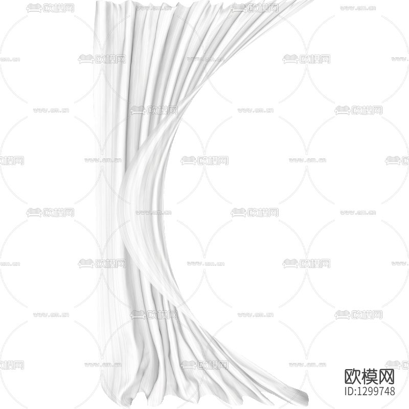 现代简约白色纱帘下载