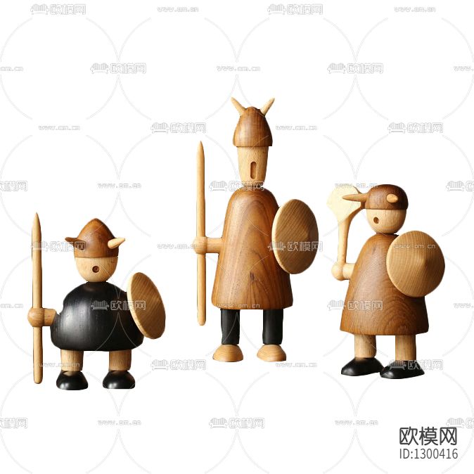 北欧简约木偶摆件下载