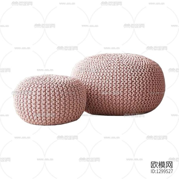 北欧简约布艺编织沙发凳下载