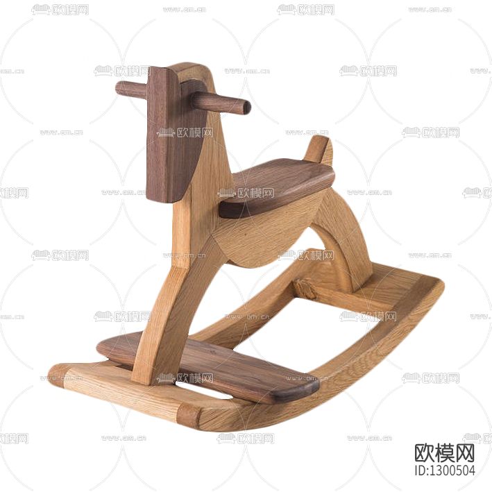 北欧实木儿童木马摇摇椅