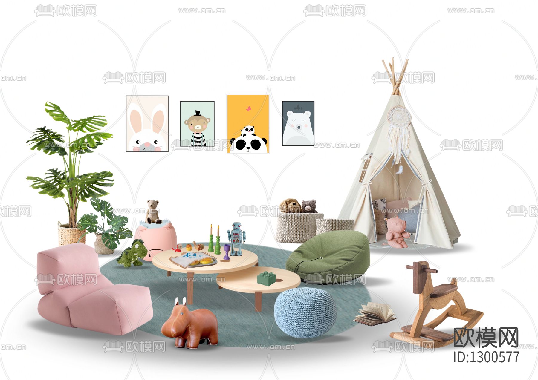 北欧简约儿童娱乐间