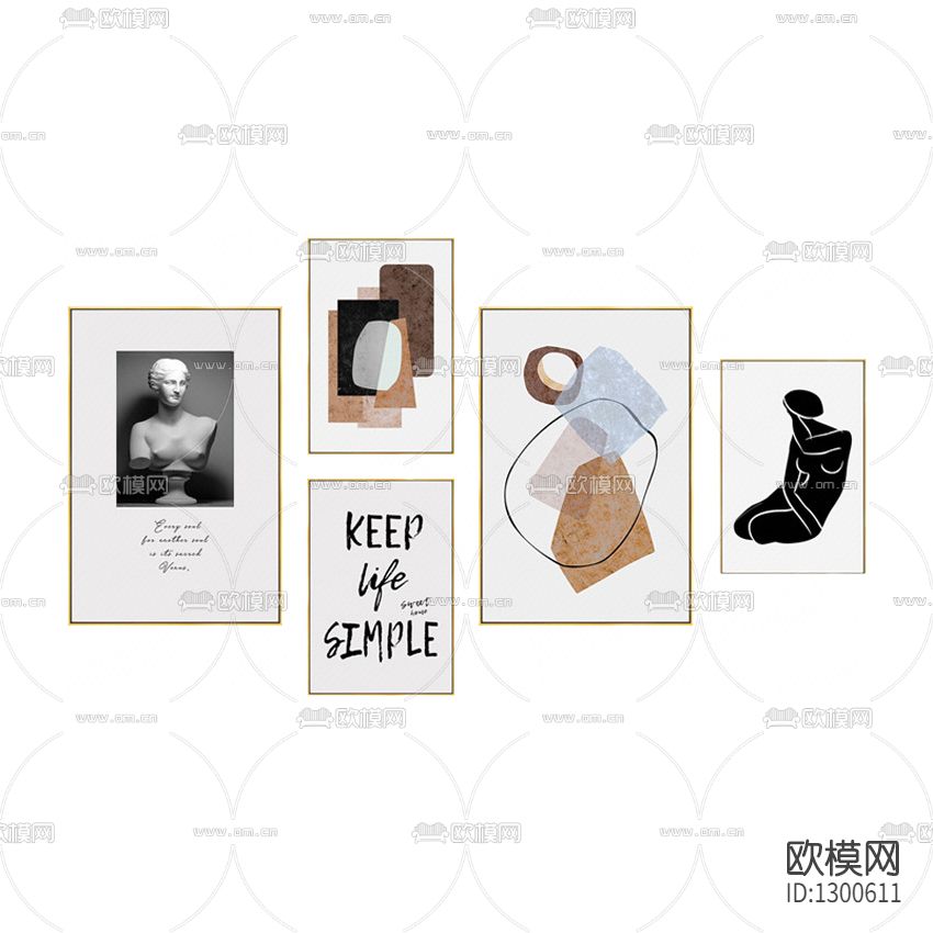 北欧简约装饰画下载