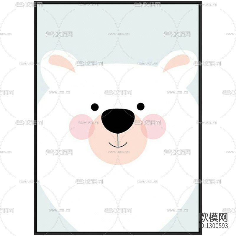 现代简约动物儿童创意装饰画