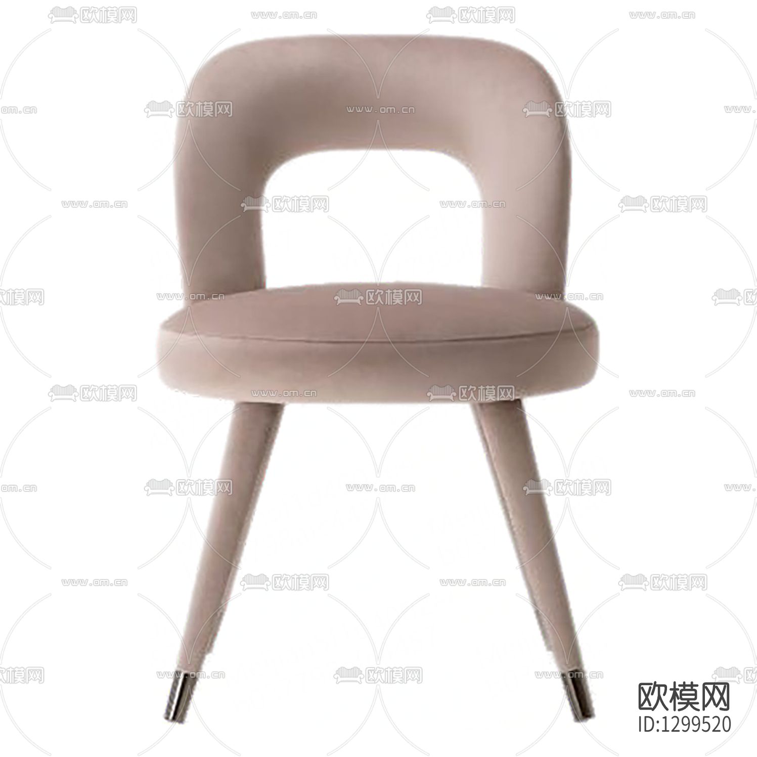 北欧简约皮革实木儿童椅下载