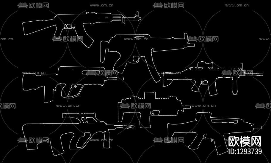 军人CAD人物下载（渲染图2）