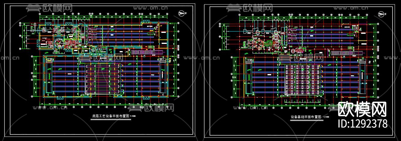 混凝土车间建筑cad施工图下载（渲染图9）