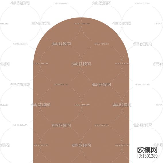 现代弧形纯色背景墙