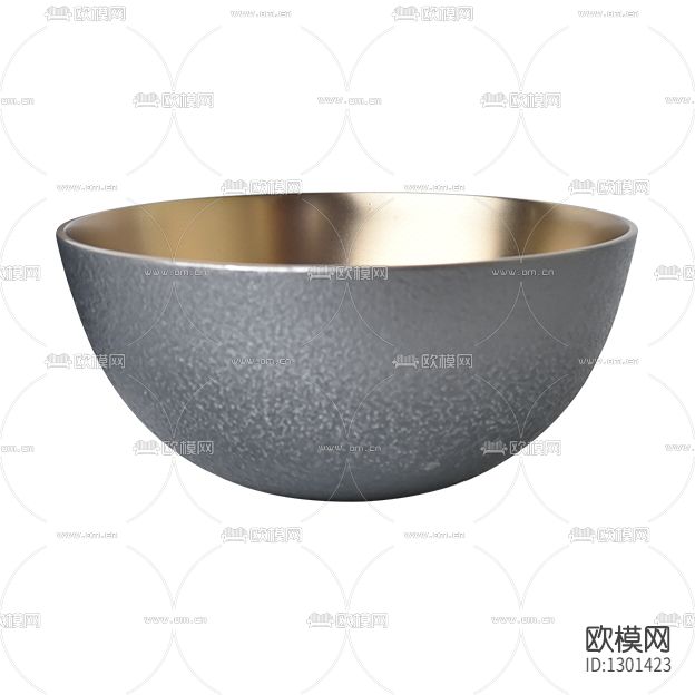 现代轻奢磨砂金属碗