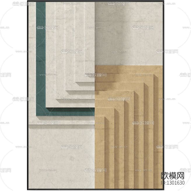 北欧抽象线条装饰画下载