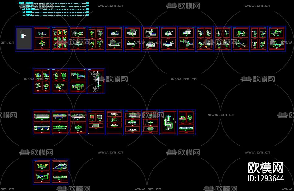 园林水景cad施工图下载（渲染图10）