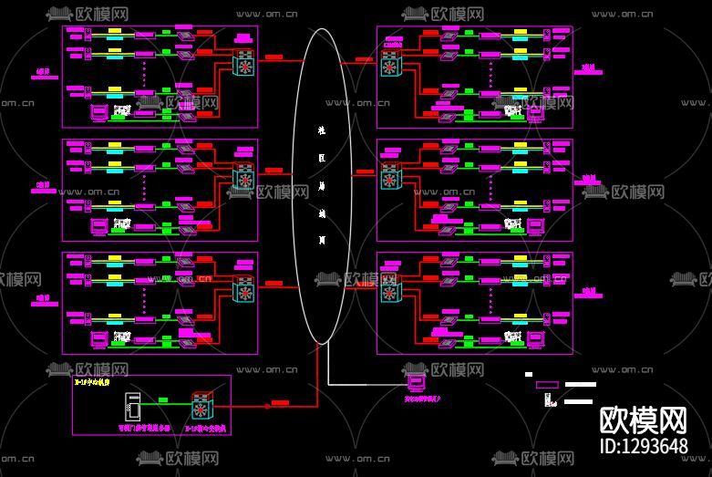 公租房弱电系统节点大样下载（渲染图6）