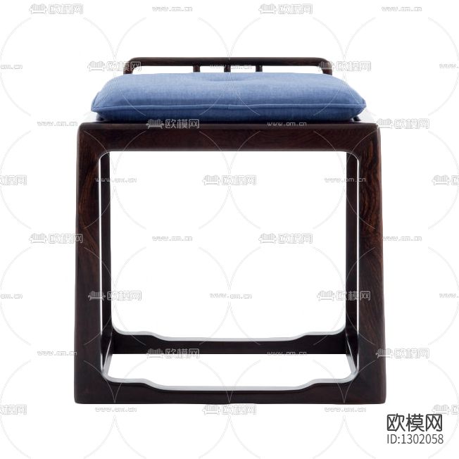 新中式简约实木凳子下载