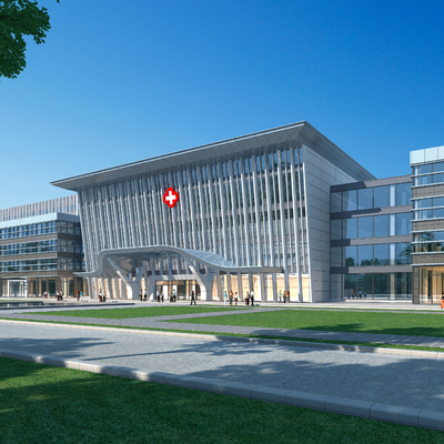 医院建筑外观3d模型