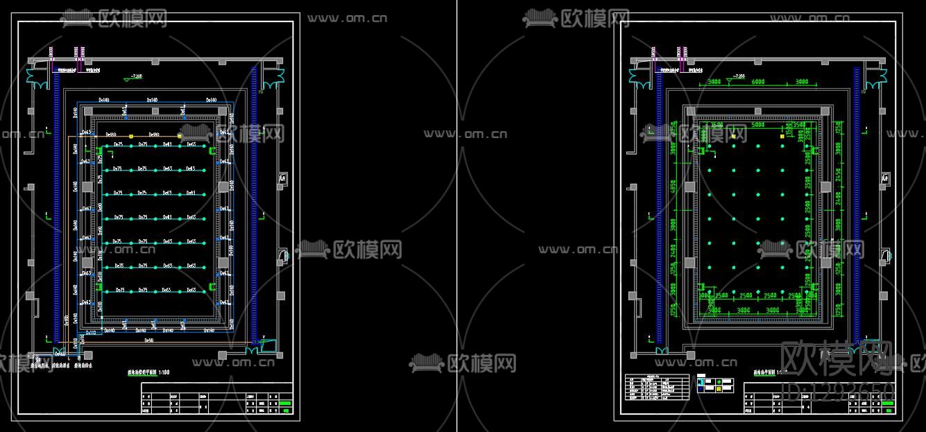 会所游泳池水处理cad施工图下载（渲染图4）