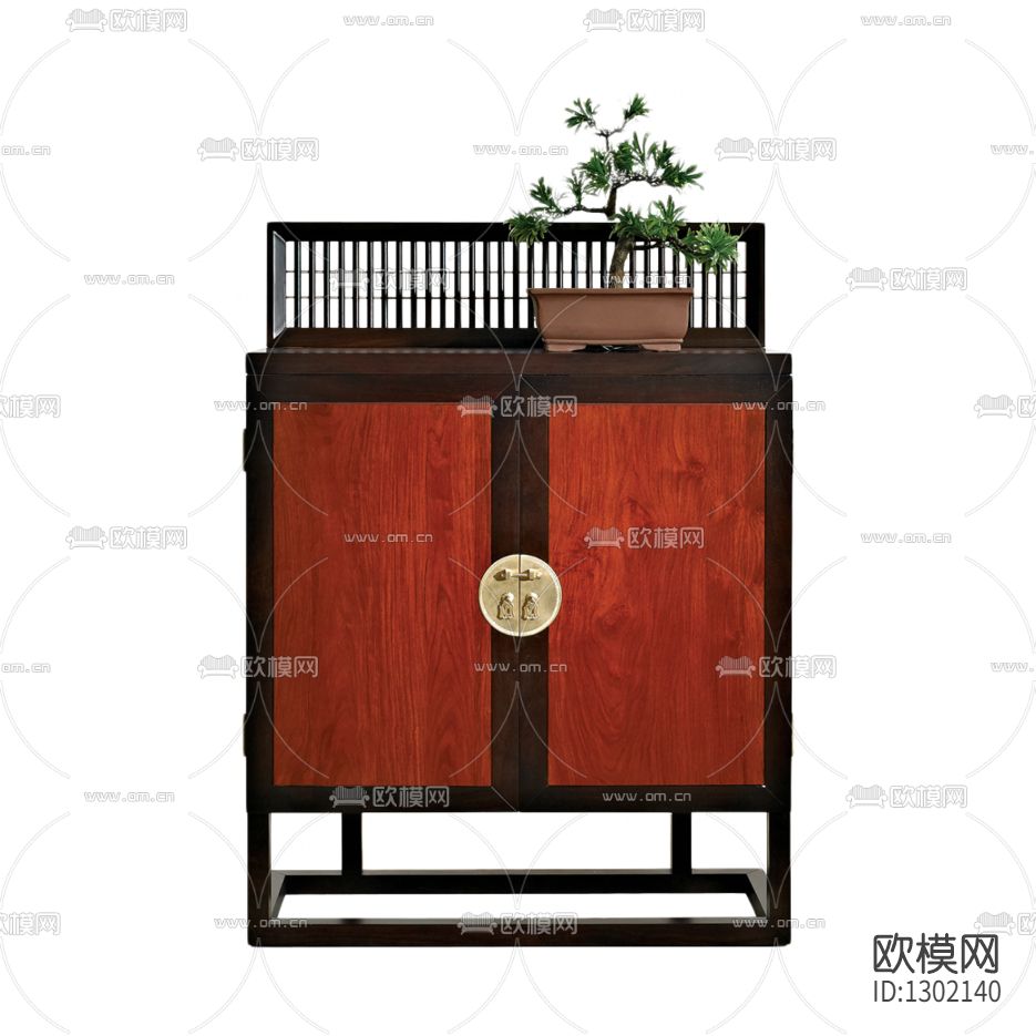 新中式实木鞋柜下载