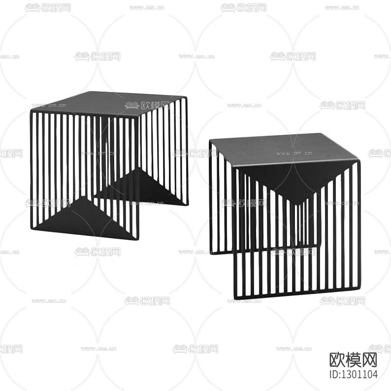 现代轻奢金属凳子