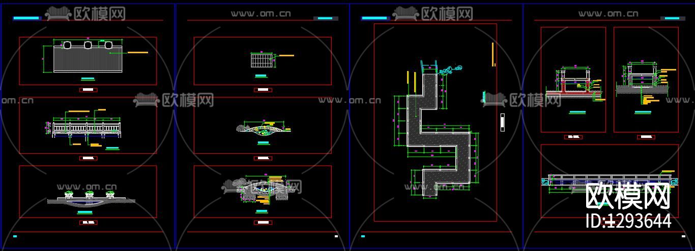 园林水景cad施工图下载（渲染图7）