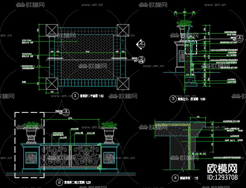 景观水池节点大样下载（渲染图5）