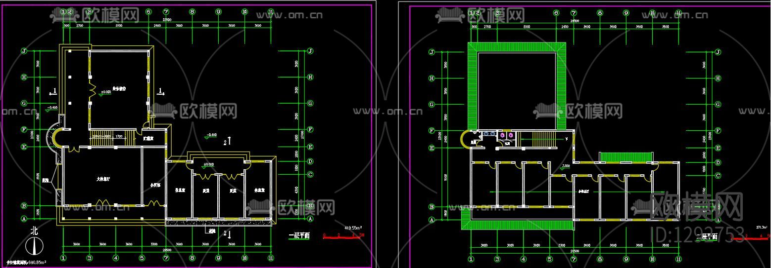 殡仪馆总图cad施工图下载（渲染图9）
