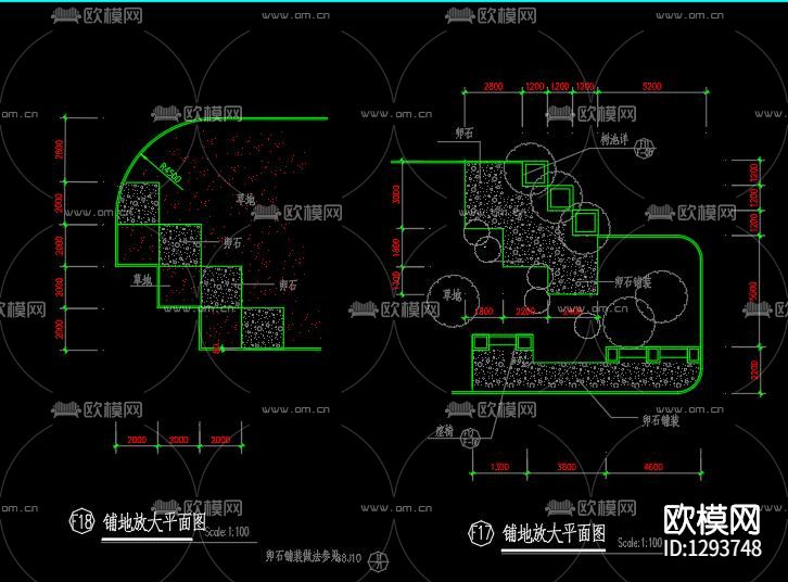 小区景观及地下车库规划图下载（渲染图7）