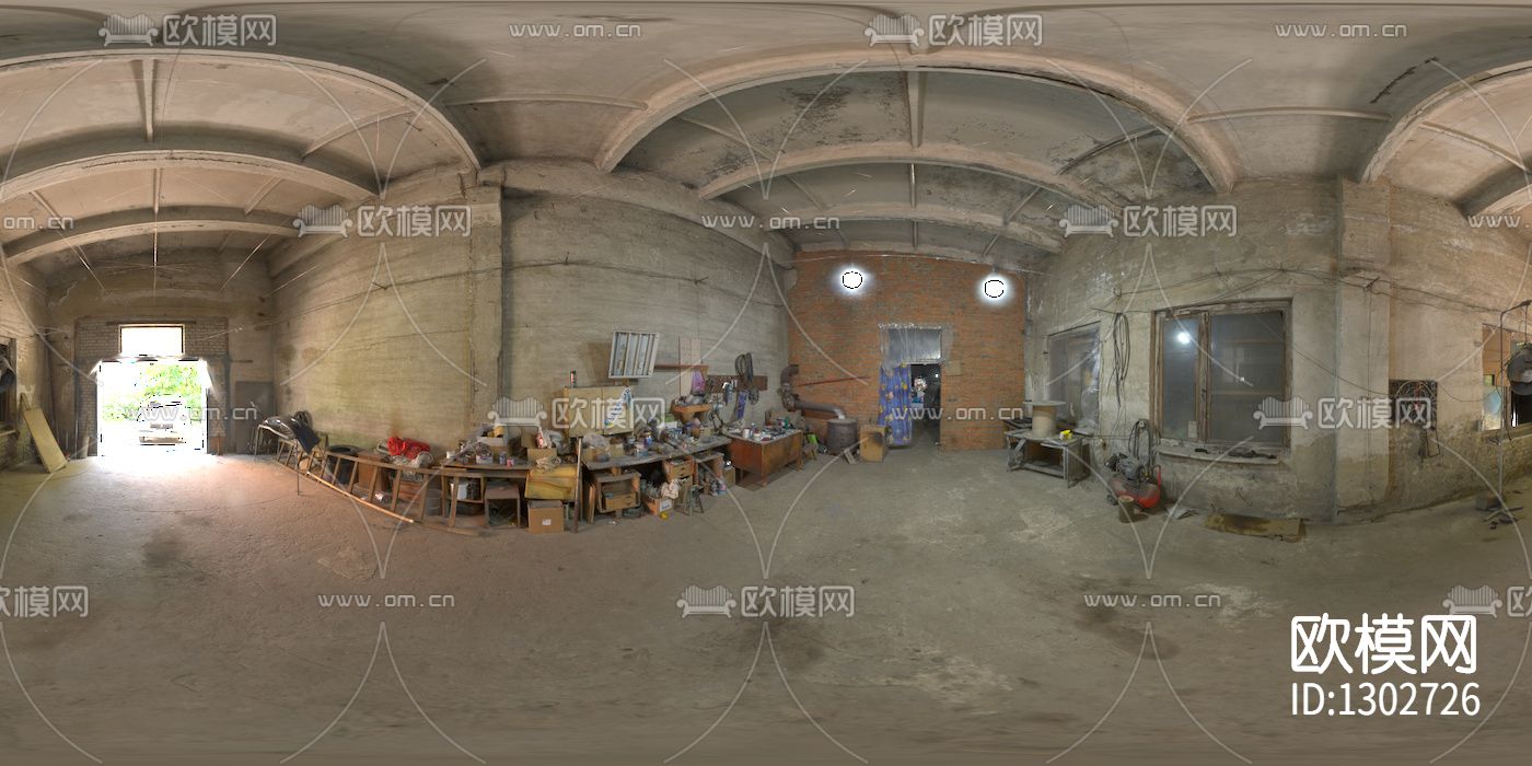 工业风破旧修理厂hdr贴图下载