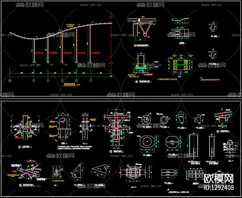 仓库钢结构节点大样下载（渲染图6）