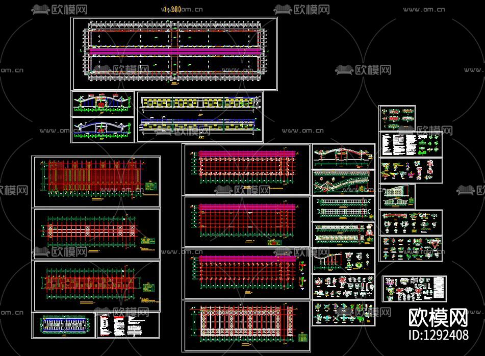 仓库钢结构节点大样下载（渲染图10）