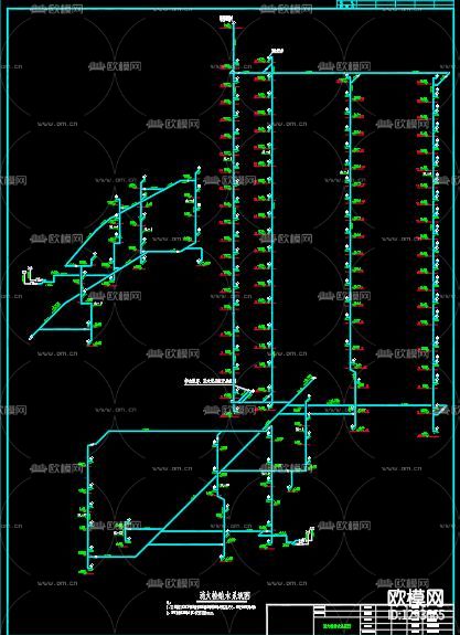 酒店排水cad施工图下载（渲染图8）