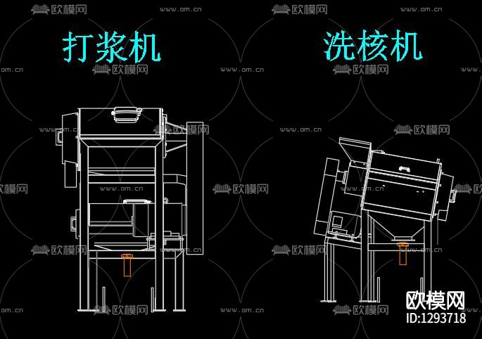 食品饮料生产设备节点大样下载（渲染图2）