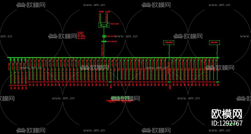 某社区诊所电气cad施工图下载（渲染图4）