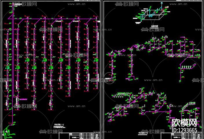 酒店排水cad施工图下载（渲染图4）