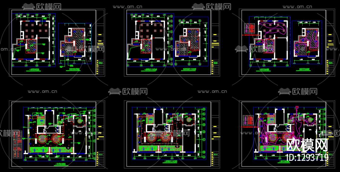 中餐厅cad施工图