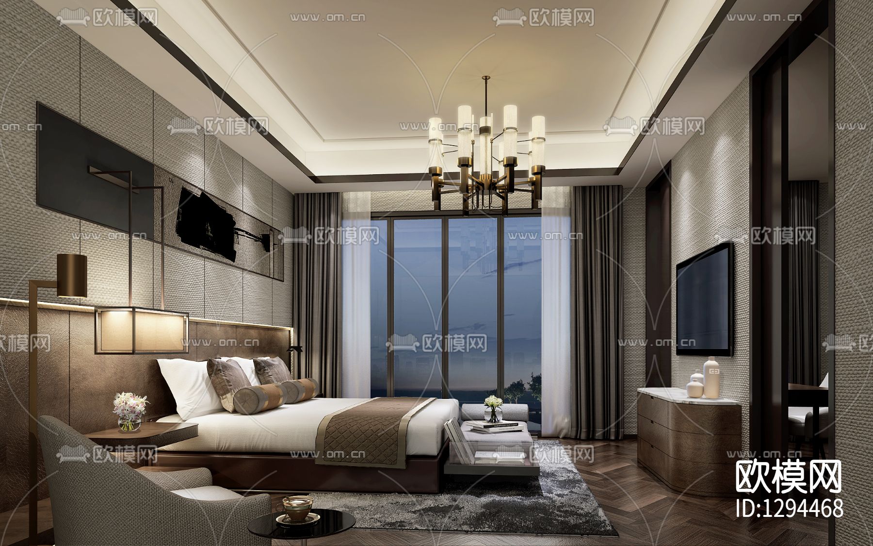 别墅CAD施工图下载（渲染图2）