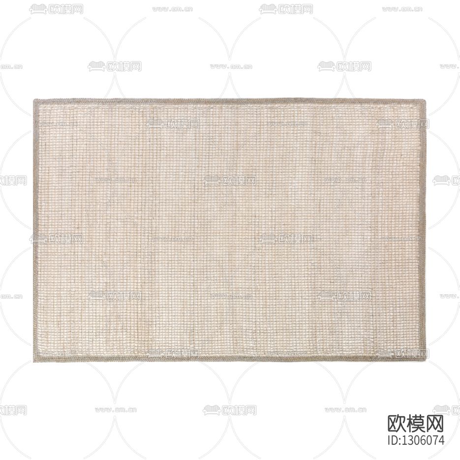 日式简约素色黄麻地毯下载