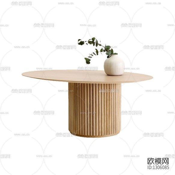 日式簡(jiǎn)約實(shí)木餐桌下載