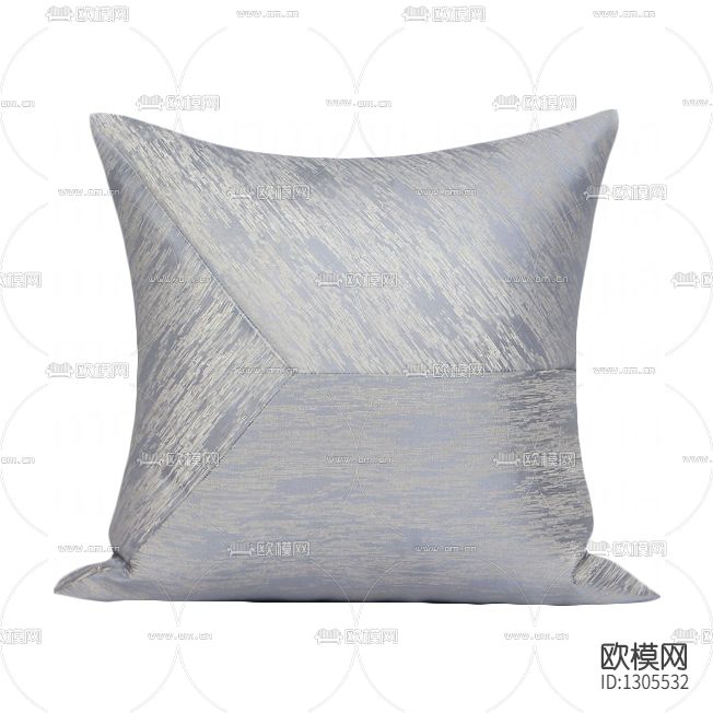 现代简约蓝灰色不规则三拼抱枕下载