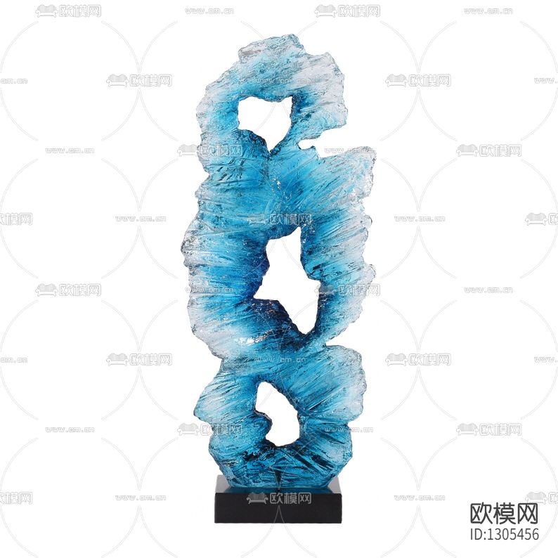 现代简约抽象树脂雕塑下载