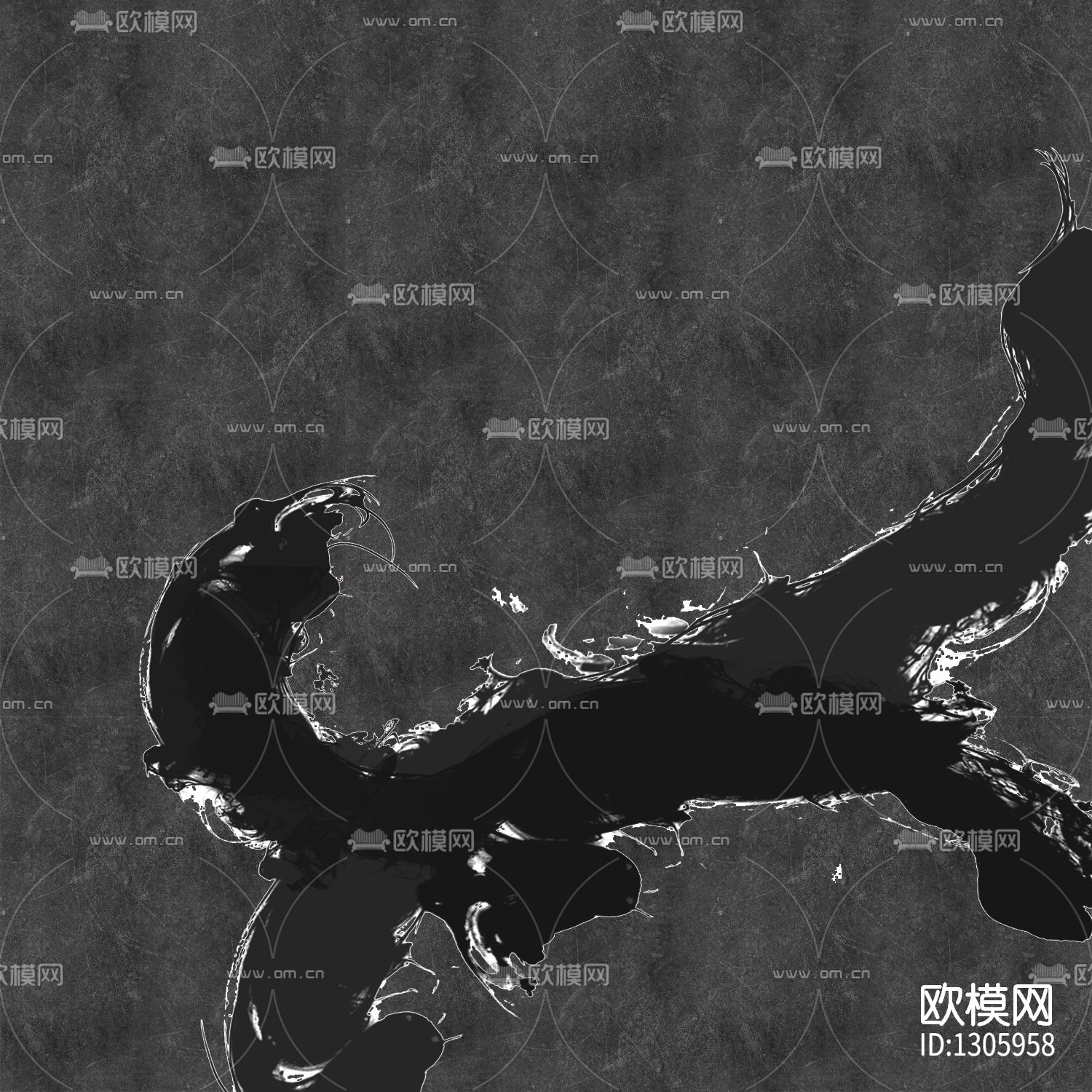 水墨地面