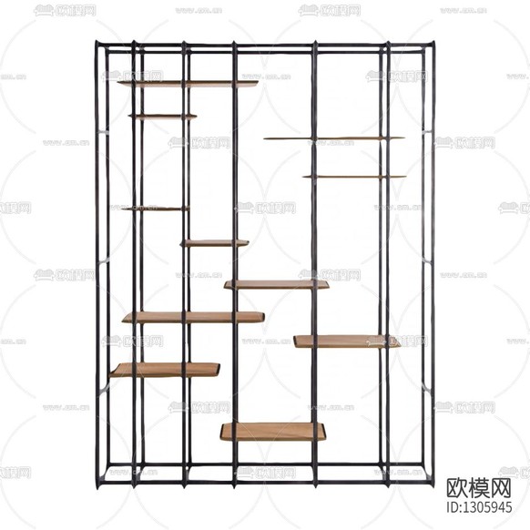 工業(yè)風(fēng)簡約鐵藝陳列柜下載