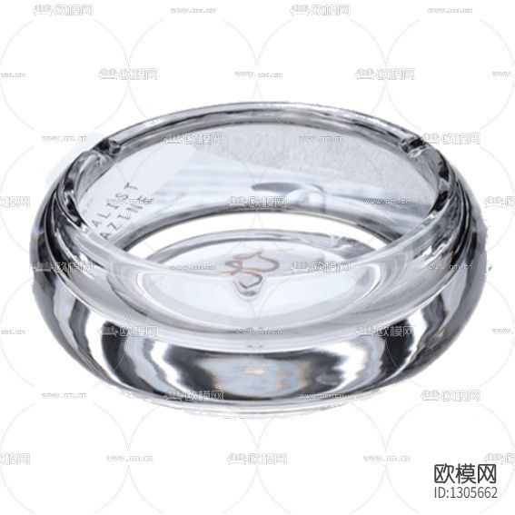现代简约玻璃烟灰缸下载