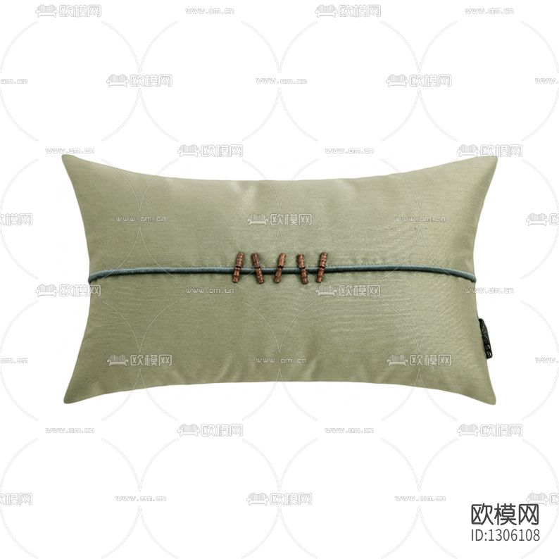 新中式简约布艺钉珠抱枕下载