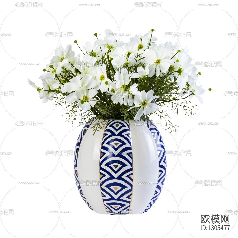 新中式陶瓷花瓶摆放花艺下载