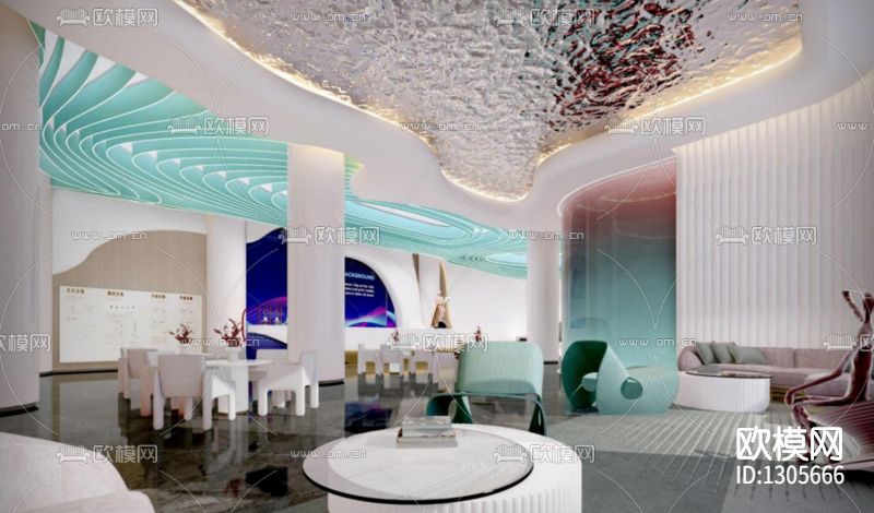 现代轻奢会客大厅下载